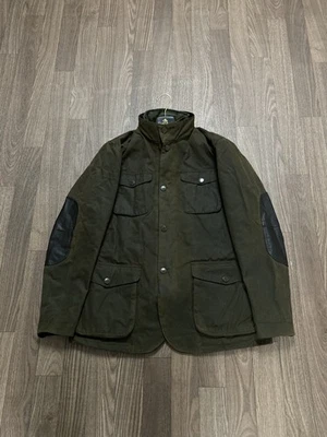 Mens Barbour Ogston Wax Jacket Olive Green Size Large  - Immagine 1 di 4