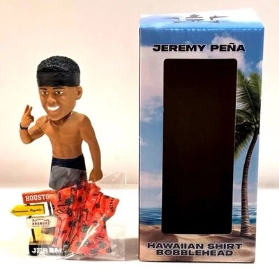 2025 Jeremy Pena Hawaiian Shirt Bobblehead Houston Astros SGA 6/14/25 NIB - Image 1 of 4