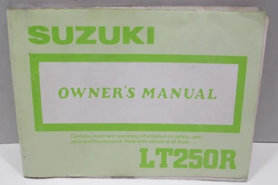 1989 89 Suzuki LT 250R Quadracer 车主手册 99011-19A24-03A — 第 1/4 张图片
