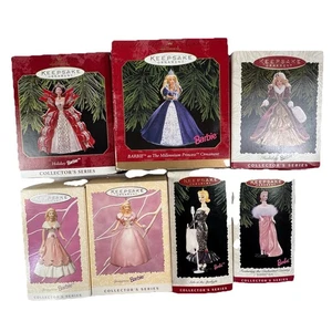 Lotto 7 Ornamenti Hallmark Barbie Keepsake Serie Vacanze Primavera Millennio - Foto 1 di 8
