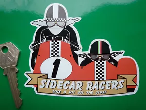 'PEGATINA DE TRAJE 'SIDECAR RACERS LIKE A BIT ON THE SIDE' - Imagen 1 de 1