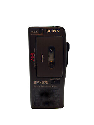SONY BM-575 Micro Cassette Dictator Recorder Dictation Tested WORKING Condition! • 100$