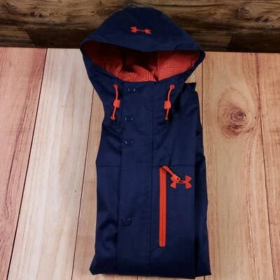 Under Armour mens Small Hooded Jacket Coat ColdGear Infrared Storm 2 - Image 1 of 4