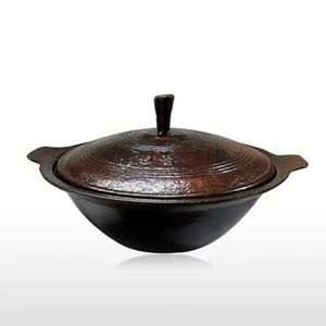 Gusseisen Topf Dutch Oven für Gasherd IH Induktion Leinöl vorgewürzt - Bild 1 von 7