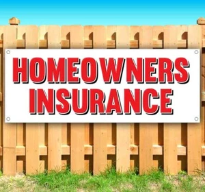 HOMEOWNERS INSURANCE Advertising Vinyl Banner Flag Sign Many Sizes USA - Picture 1 of 6