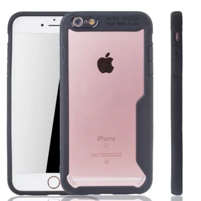 Apple IPHONE 6/6s Plus Custodia Cover per Cellulare Protezione Astuccio Nero Di - Immagine 1 di 4