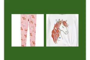 NWT 6 6x 10 8 5 7 14 12 4 horse carters outfit shirt leggings birthday christmas - Picture 1 of 6