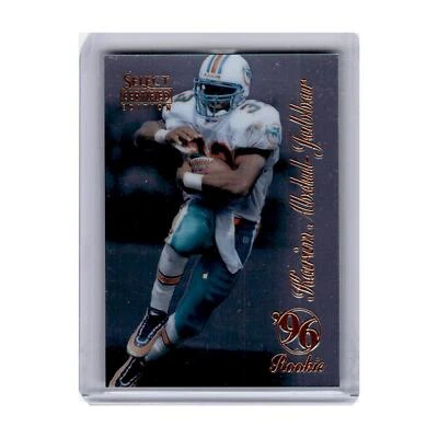 1996 Select Certified Karim Abdul-Jabbar RC Dolphins #90 - Image 1 of 3