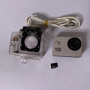 HD Action Camera Waterproof Case + 4GB MicroSD Card - Picture 1 of 9