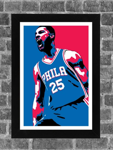 Philadelphia 76ers Ben Simmons Portrait Sports Print Art 11x17 Cover