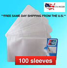 100 RFID Blocking Sleeves Protectors Theft Credit Card Holder Protection Lot