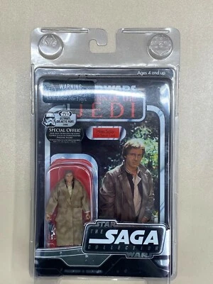 Han Solo in Trench Coat 3.75" Hasbro Star Wars Saga Collection - Imagen 1 de 2