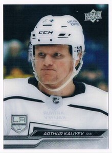 2023-24 UPPER DECK SERIES 1 ARTHUR KALIYEV LOS ANGELES KINGS #85