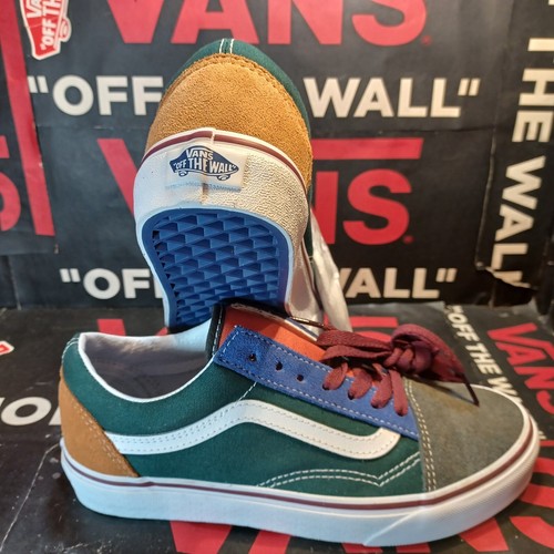 Vans Uomo 5.5 Donna 7 Oldol Skoolcolore Mul Bl SBla camoscio Tela Camosc