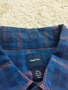 VGC GapKids Boys XXL (14-16) Regular Striped VGC Button Down Long Sleeve Shirt - Picture 1 of 10