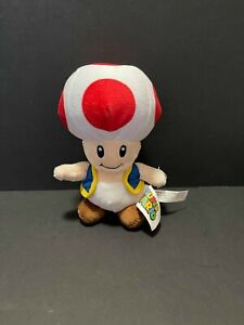 Toad Nintendo Super Mario Mushroom 7" Plush Stuffed 2017