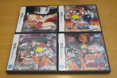 Naruto Shinobi Retsuden & Shippuuden 5 & RPG 2 & RPG 3 set Nintendo DS Japan - Image 1 of 4