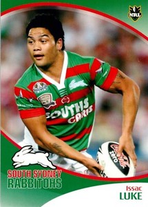 ✺New✺ 2009 SOUTH SYDNEY RABBITOHS NRL Card ISSAC LUKE Daily Telegraph
