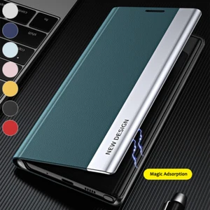 Custodia telefono sottile in pelle per Samsung Galaxy A13/A23/A33/A53/A73 supporto - Foto 1 di 20