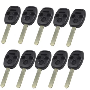 10Pcs For Honda CRV EX Accord Coupe Civic 4 Buttons Smart Remote Key Shell Fob - Picture 1 of 6