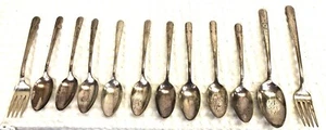 Vintage! 12Pc. Lot of Wm.Rogers MFG.Silver Co. Silver-Plate Silverware Talisman - Picture 1 of 3