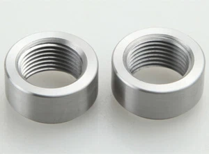 2PCS O2 Oxygen Sensor Weld Bung & Nut Fitting M18x1.5 Thread Mild Steel - Picture 1 of 3