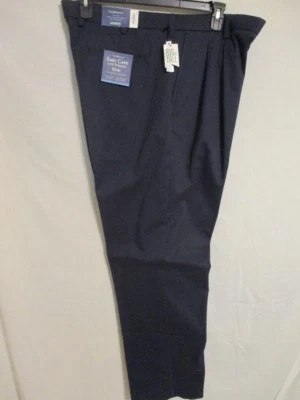 Croft & Barrow Cotton Blnd Eclipse Blue Classic Easy Care Pleated Khaki SR$48 NW - Image 1 of 3