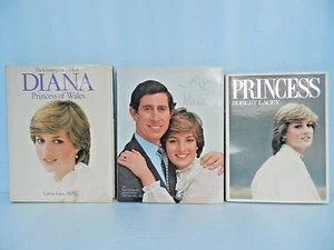 PRINCESS DIANA Memorabilia Lot,3 Books, PRINCESS~82',ROYAL WEDDING& of WALES~82' - Picture 1 of 6