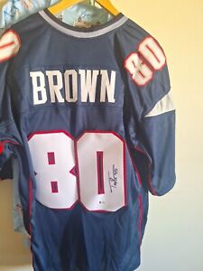 Troy Brown Signed Jersey Beckett Authenticated New England PATRIOTS 