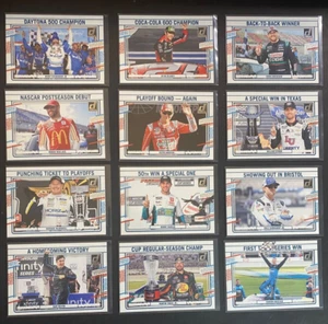 2024 NASCAR "Season Highlights" Insert Set Cards #171-#190 - Imagen 1 de 4