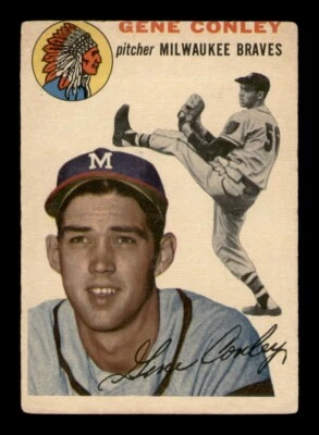1954 Topps Set Break # 59 Gene Conley en muy buen estado *tarjetas obg* Foto 1 de 2