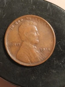 1914 Error Lincoln Wheat Penny, bronze - Picture 1 of 5