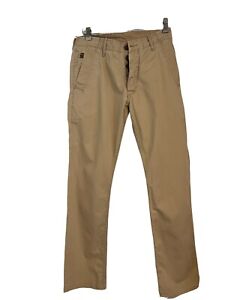 G-Star Raw CorrectLine Chino Pants Trousers mens size W28 L31 khaki Button Fly