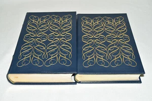  Easton Press 2V FRANKLIN D ROOSEVELT Burns 1986 LEATHER Library Presidents FINE - Picture 1 of 12