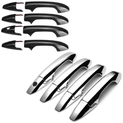 Cubiertas de manija de puerta de coche cromo carbono para Honda CR-V CRV 2007-2011 Foto 1 de 4