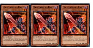 Yugioh- 3X Malicevorous Knife - Common - 1st Edition - SHSP-EN005 - Near Mint - Picture 1 of 1