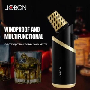 JOBON Outdoor Taschenlampe Feuerzeug - Winddicht Blau Flamme Metall Outdoor BBQ Camping - Bild 1 von 27