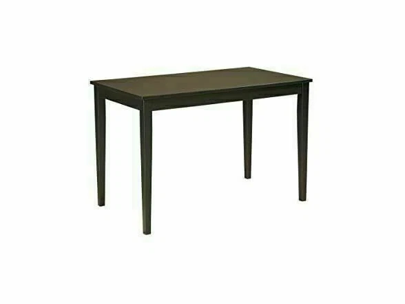 Signature Design by Ashley Kimonte D250-25 Rectangular Dining Room Table - Dark Brown, 45x24x30in