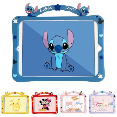 For ipad 10th Generation 10.9 2022 Stitch Pikachu Stellalou Mickey Duck Kid Case - Image 1 of 4