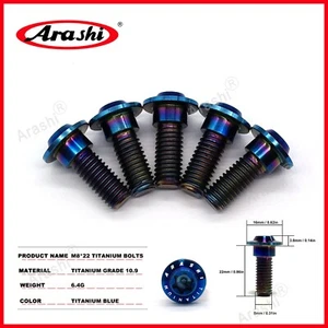 5PCS Rear Brake Disc Rotor Mounting Bolts For Suzuki Hayabusa GSX1300R 1999-2007 - Bild 1 von 5