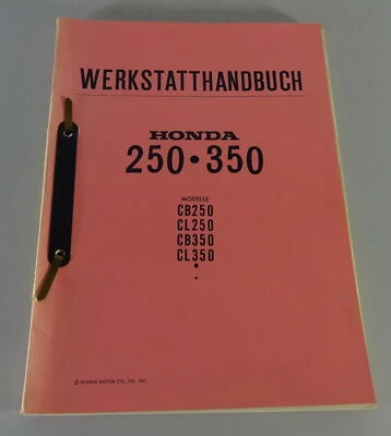 Manual De Taller Honda CB 250 / CL 250 / CB 350 / CL 350 Año 1971 - Imagen 1 de 4