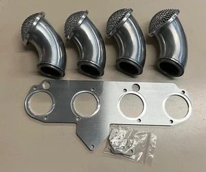 Curved Trumpets With Plate For Weber 40 DCOE - Picture 1 of 1