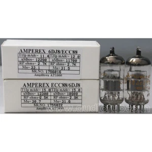 1MP ECC88 6DJ8 Amperex NOS made in HOLLAND Amplitrex tested #1756016 , 1756022 - Picture 1 of 6