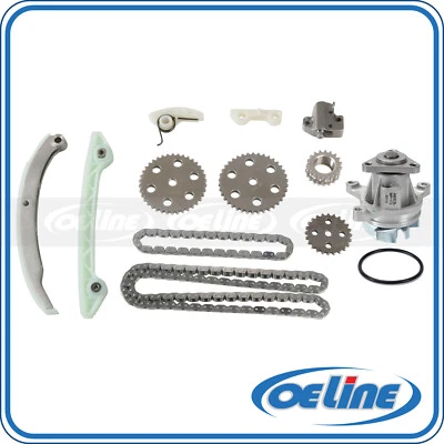 Kit de cadena de distribución bomba de agua para 04-13 Ford Focus Transit Connect 2,0 L DOHC Foto 1 de 4