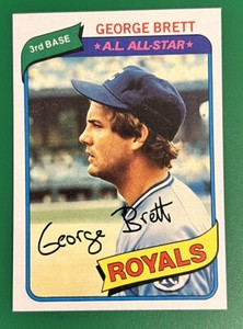 1980 TOPPS BASEBALL GEORGE BRETT CARD #450 KANSAS CITY ROYALS EXMT