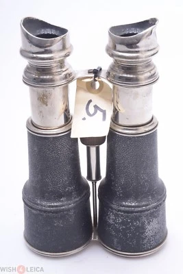 ✅ CHEVALIER ANTIQUE ALUMINIUM LARGE BINOCULARS OPERA GLASSES DOUBLE TELESCOPE - Image 1 of 4