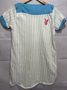 PLAYBOY Women’s Night Sleep Shirt Pajama Cami PJ Underwear Nightie Vintage White - Picture 1 of 10