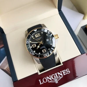 2025 Longines Conquest Men's 41mm black Mechanical Watch L3.781.4.56.6 - Picture 1 of 8