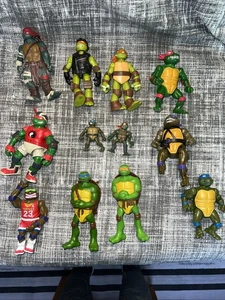 Lote De 12 Figuras Tortugas Ninja Adolescentes Mutantes Varios Tamaños TMNT - Imagen 1 de 14