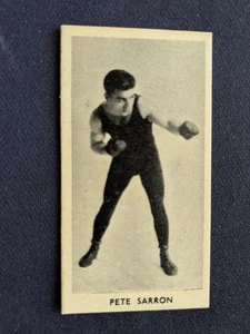 1938 Cartledge Famous Prize Fighter Card # 36 Pete Sarron (EX) - Picture 1 of 3
